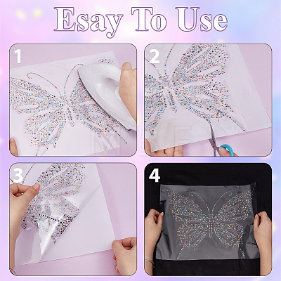 2Pcs Resin Hotfix Rhinestone DIY-CP0013-89B-1