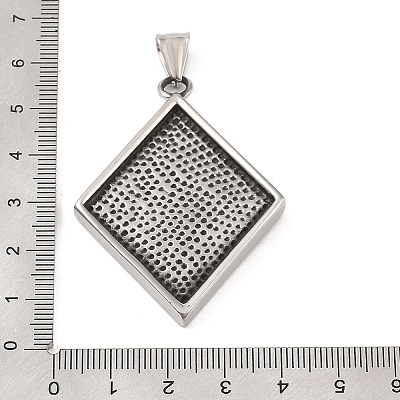 304 Stainless Steel Big Pendants STAS-S122-05AS-1