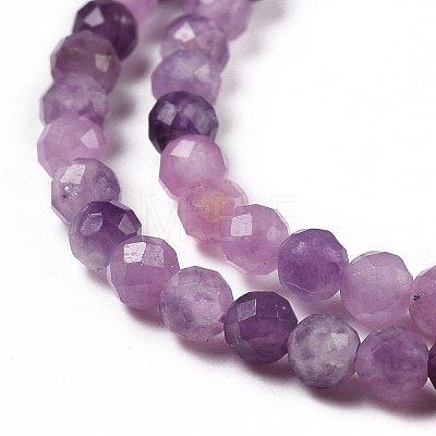 Natural Lilac Jade Beads Strands G-C009-A06-1