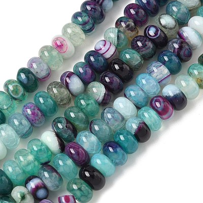 Natural Banded Agate Beads Strands G-F790-I01-01F-1