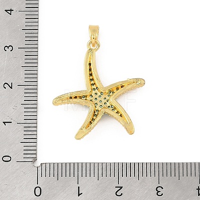 Ocean Brass & Rhinestone Pendants RB-CBA4B36-04G-01-1
