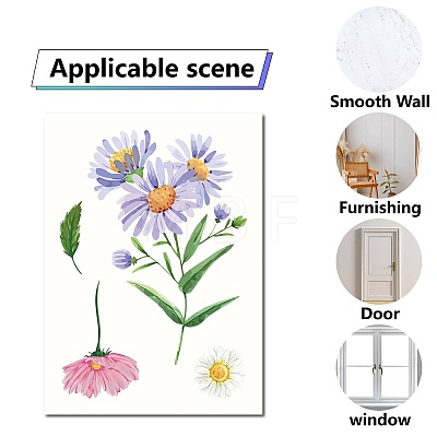 8 Sheets 8 Styles PVC Waterproof Wall Stickers DIY-WH0345-091-1