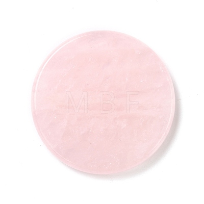 Natural Rose Quartz Cup Mats G-P462-03A-1