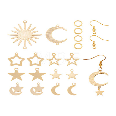 Yilisi DIY Star & Moon & Sun Drop Earring Making Kit DIY-YS0001-36-1