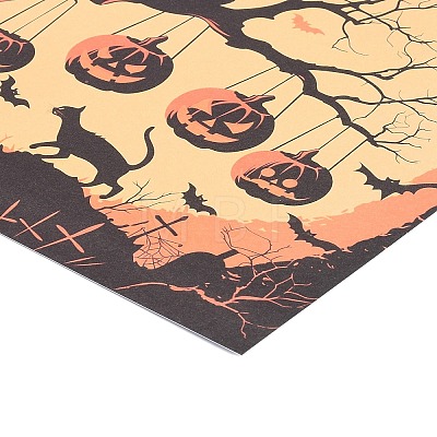 Halloween Witch Pumpkin Ghost Pattern Scrapbooking Paper Pads Set STIC-C010-33D-1