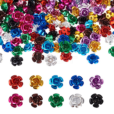 Fashewelry 300pcs 10 colors Aluminum Cabochons MRMJ-FW0001-02-1