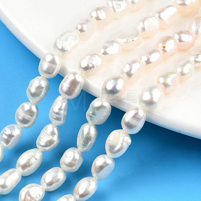Natural Cultured Freshwater Pearl Beads Strands PEAR-N014-05E-1