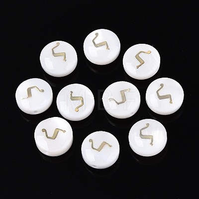 Natural Freshwater Shell Beads BSHE-ZX007-03G-1
