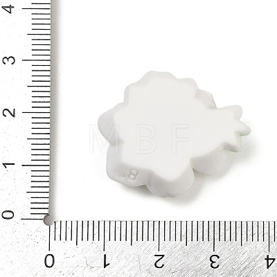 Opaque Resin Flowers Cabochons RESI-R463-02F-1