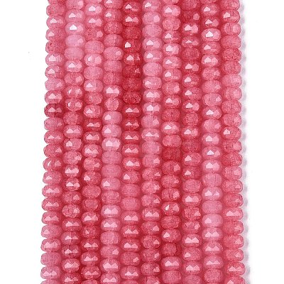 Imitation Jade Crackle Glass Beads Strands GLAA-N068-01A-A12-1