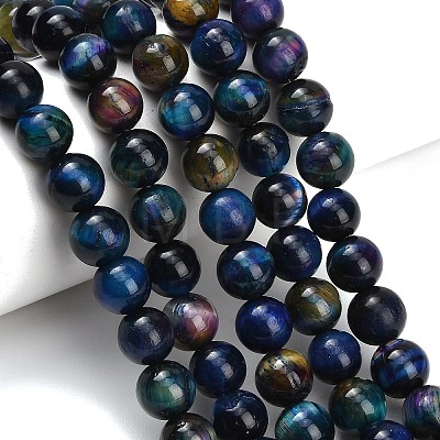 Natural Tiger Eye Beads Strands LS-G-B133-A02-10mm-09-1