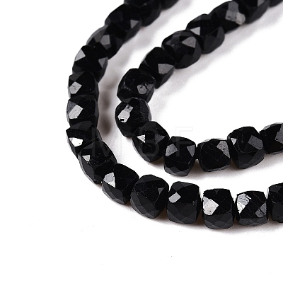 Natural Black Tourmaline Beads Strands G-N342-109A-1