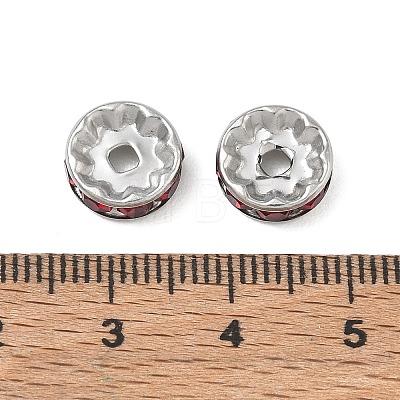 304 Stainless Steel Rhinestone Spacer Beads RB-CBA18B7-01P-05-1