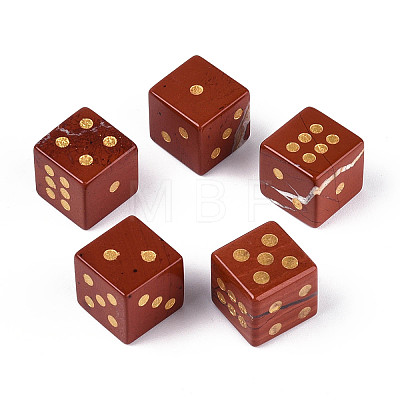 Natural Red Jasper Carved Cube Dice T144-07B-1