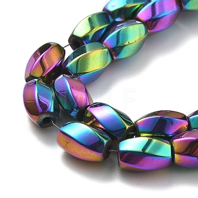 Electroplated Synthetic Magnetic Hematite Beads Strands G-P545-G01-02B-1