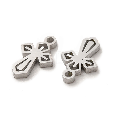 Ion Plating(IP) 304 Stainless Steel Charms STAS-F292-01P-1
