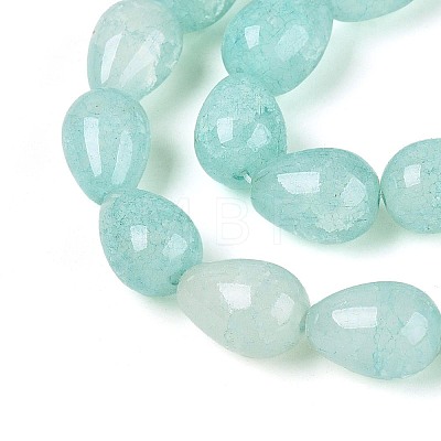 Baking Paint Crackle Glass Beads Strands DGLA-N019-03A-01-1