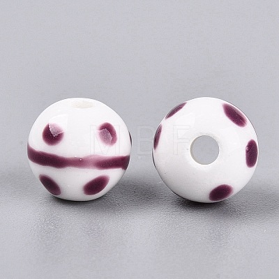 Handmade Porcelain Beads PORC-N012-12C-1