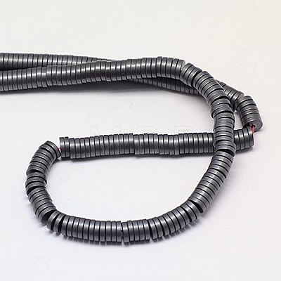 Electroplate Non-magnetic Synthetic Hematite Beads Strands G-J164B-4mm-M-1