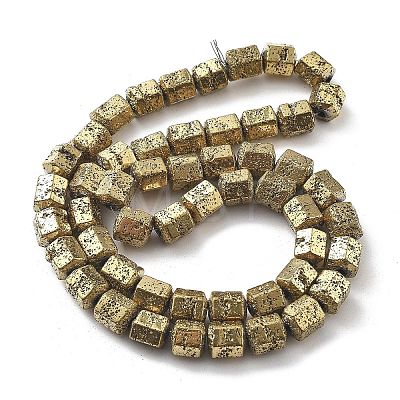 Electroplated Natural Lava Rock Beads Strands G-A251-A01-01C-1