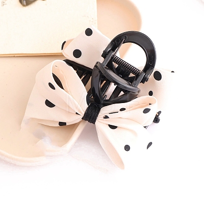 Bowknot Plastic Claw Hair Clips PW-WGF6F8B-01-1