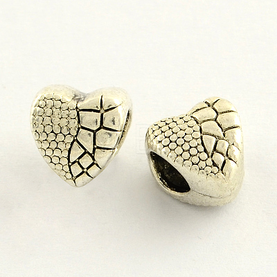 Tibetan Style Zinc Alloy European Large Hole Beads MPDL-R035-022-1