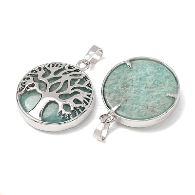 Natural Amazonite Pendants GG-CBA0251-10E-P-1