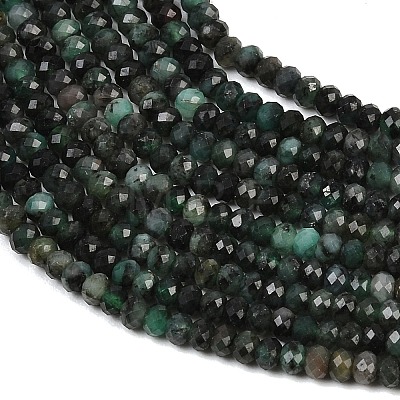 Natural Emerald Beads Strands G-B175-A20-2x3mm-1