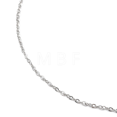 304 Stainless Steel Cable Chain Necklace for Men Women NJEW-M200-14P-1