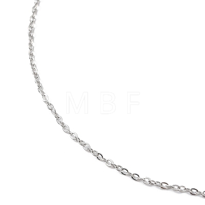 Non-Tarnish 304 Stainless Steel Cable Chain Necklace for Men Women NJEW-M200-14P-1