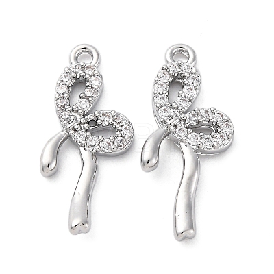 Brass Rhinestone Pendants KK-E793-16P-1