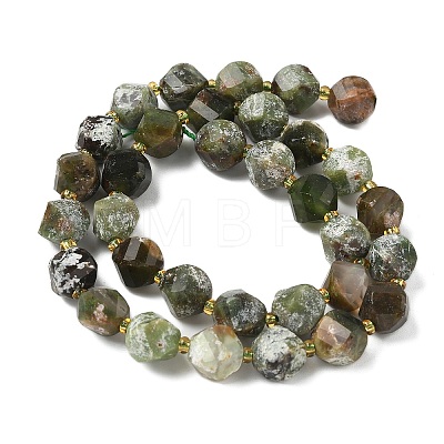 Natural Green Opal Beads Strands G-U023-A14-01-1