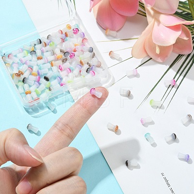 100Pcs Opaque Glass Beads GLAA-CJ0002-01-1