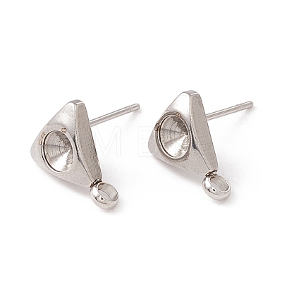 Non-Tarnish 304 Stainless Steel Stud Earring Findings STAS-P308-06P-1