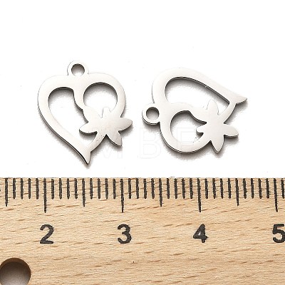 Valentine's Day 316 Surgical Stainless Steel Charms STAS-H190-15P-02-1