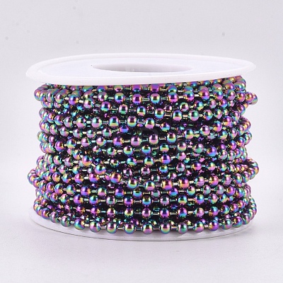 Ion Plating(IP) 304 Stainless Steel Ball Chains X1-CHS-F009-01D-M-1