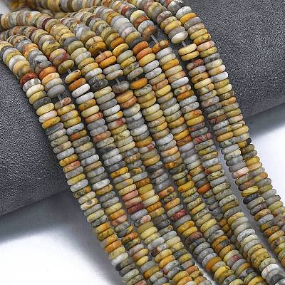 Frosted Natural Crazy Agate Beads Strands G-K389-C14-01-1