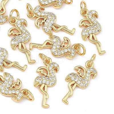 SHEGRACE Brass Micro Pave Cubic Zirconia Pendants XGRQ3P156-598G-1