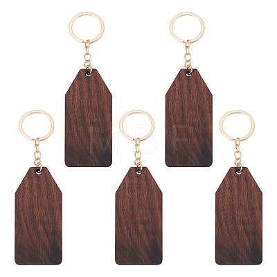 Walnut Wood Pendant Keychains KEYC-TAC0034-06E-1
