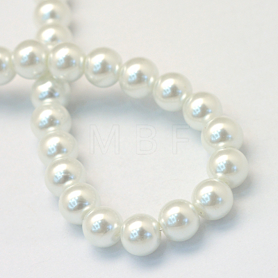 Baking Painted Glass Pearl Round Bead Strands X-HY-Q003-10mm-01-1