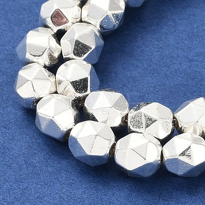 Electroplated Synthetic Non-Magnetic Hematite Beads Strands G-U003-09-1