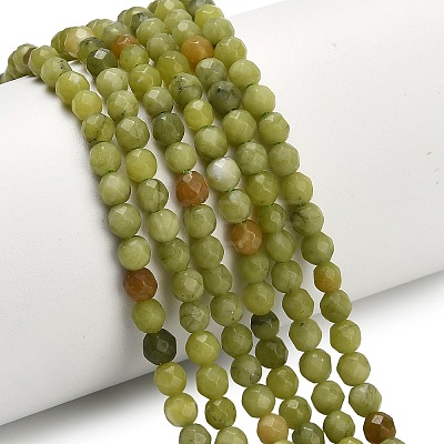 Natural Sinkiang Jade Beads Strands G-L642-F06-4mm-1