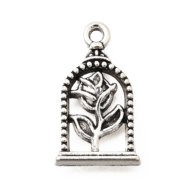 Tibetan Style Alloy Pendants FIND-D042-16AS-1