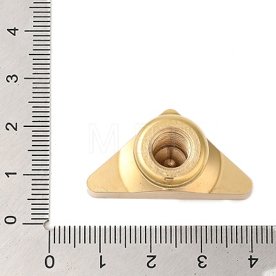 Golden Plated Triangle Shaped Wax Seal Brass Stamp Head STAM-K001-04G-12-1