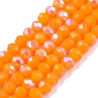 Electroplate Opaque Solid Color Glass Beads Strands LS-EGLA-A044-P3mm-L29-1