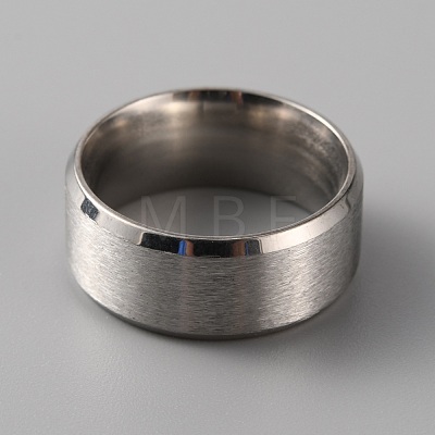 201 Stainless Steel Plain Band Ring for Women RJEW-WH0010-06B-MP-1