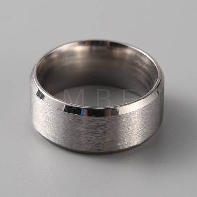 201 Stainless Steel Plain Band Ring for Women RJEW-WH0010-06B-MP-1