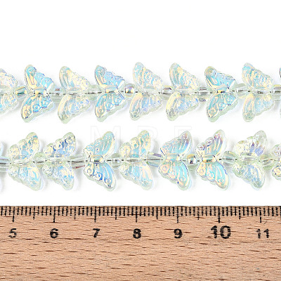 Transparency Electroplate Glass Beads Strands GLAA-T023-39A-08-1