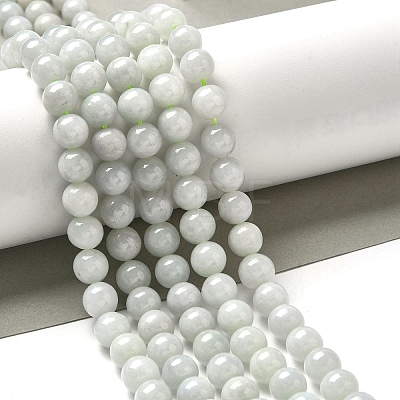 Natural Myanmar Jadeite Beads Strands G-L595-C01-02-1