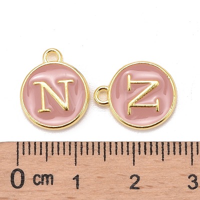 Golden Plated Alloy Enamel Charms X-ENAM-S118-07N-1